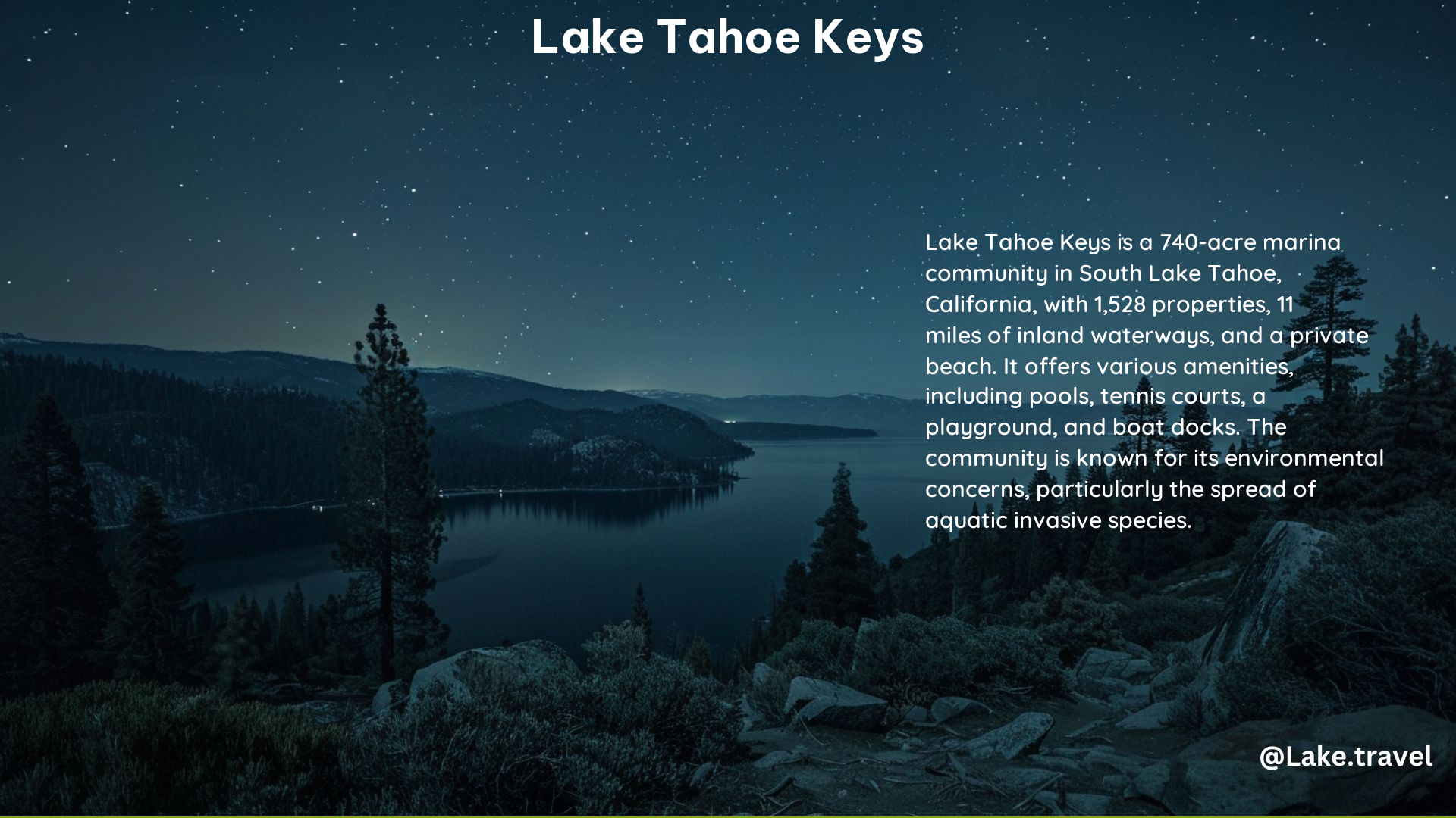 Lake Tahoe Keys