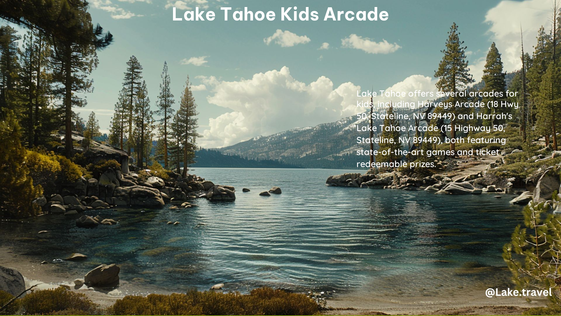 Lake Tahoe Kids Arcade