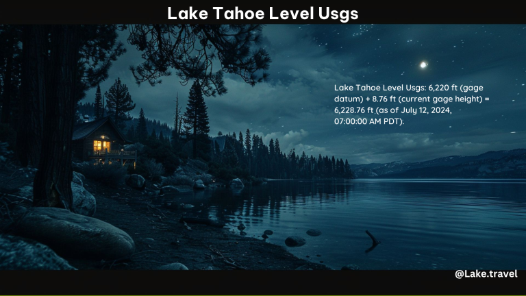 Lake Tahoe Level Usgs