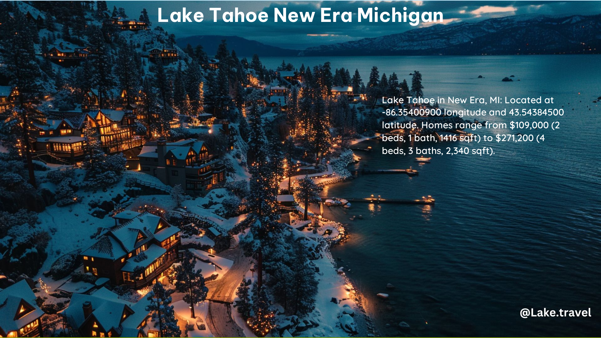 Lake Tahoe New Era Michigan