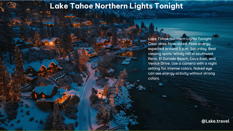 Lake Tahoe Northern Lights Tonight