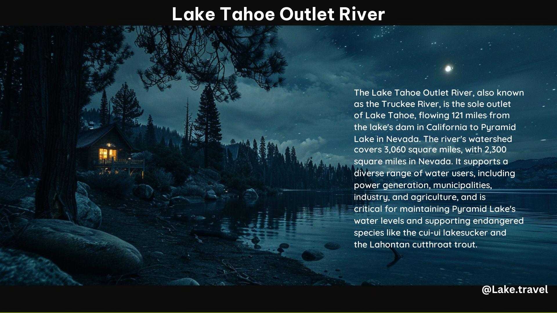 Lake Tahoe Outlet River