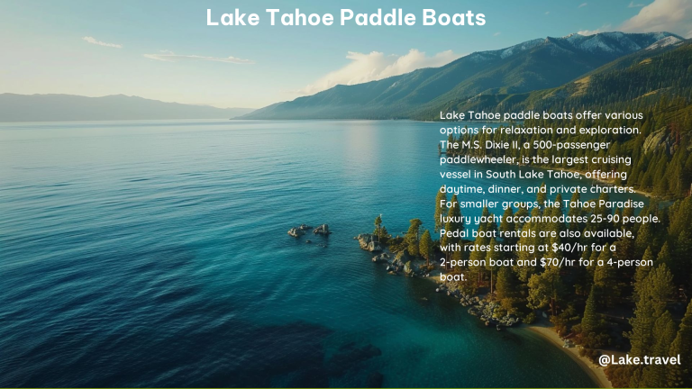 Lake Tahoe Paddle Boats