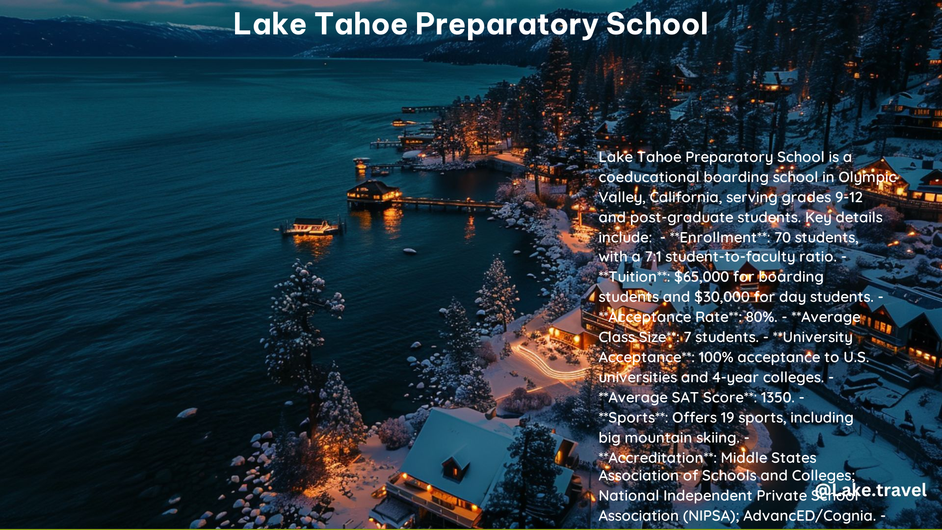 Lake Tahoe Preparatory School