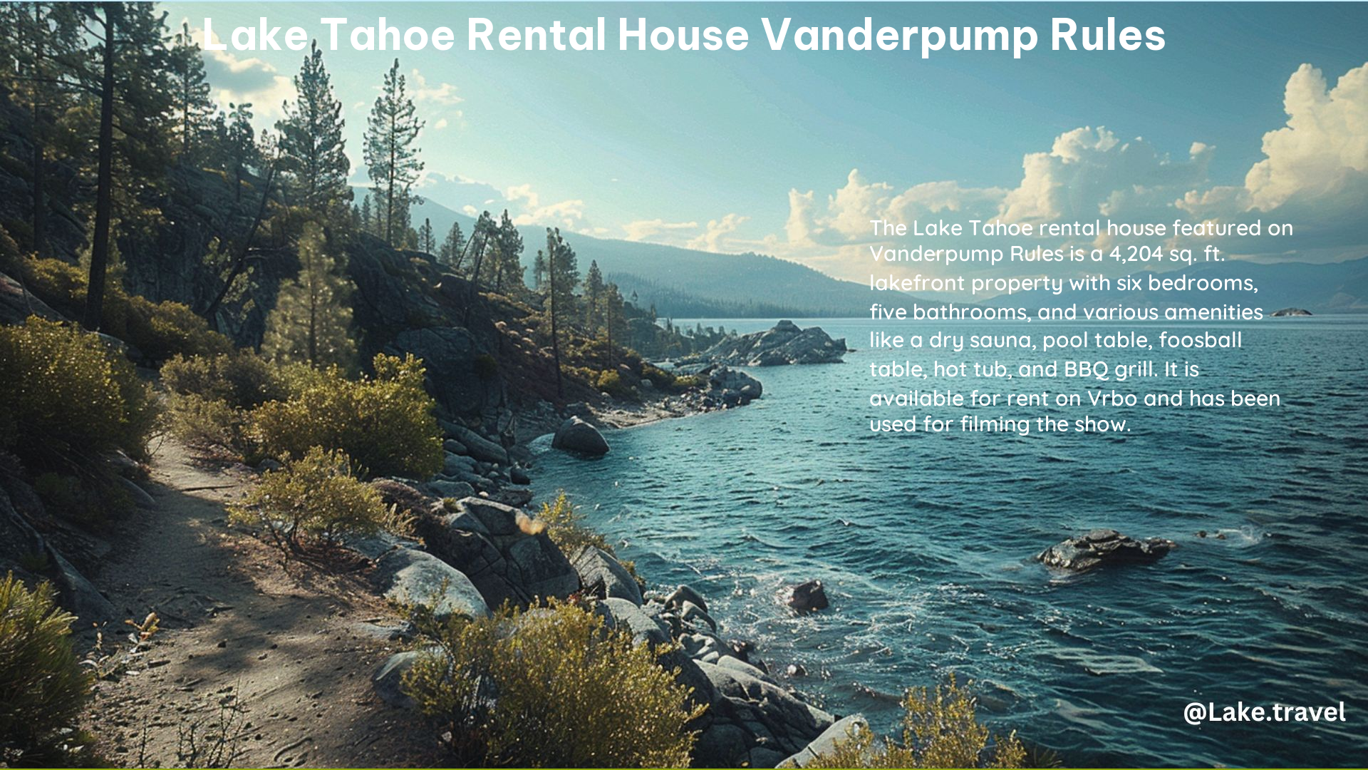 Lake Tahoe Rental House Vanderpump Rules