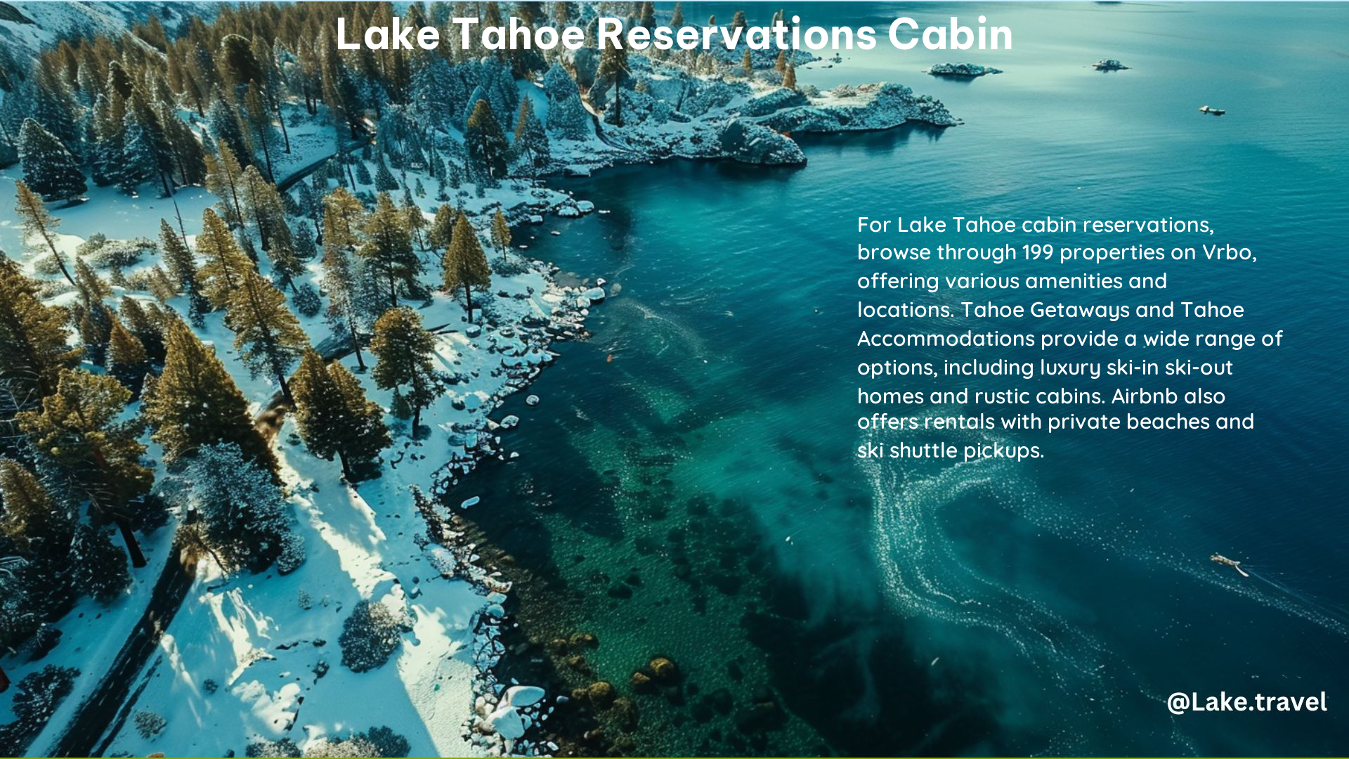 Lake Tahoe Reservations Cabin