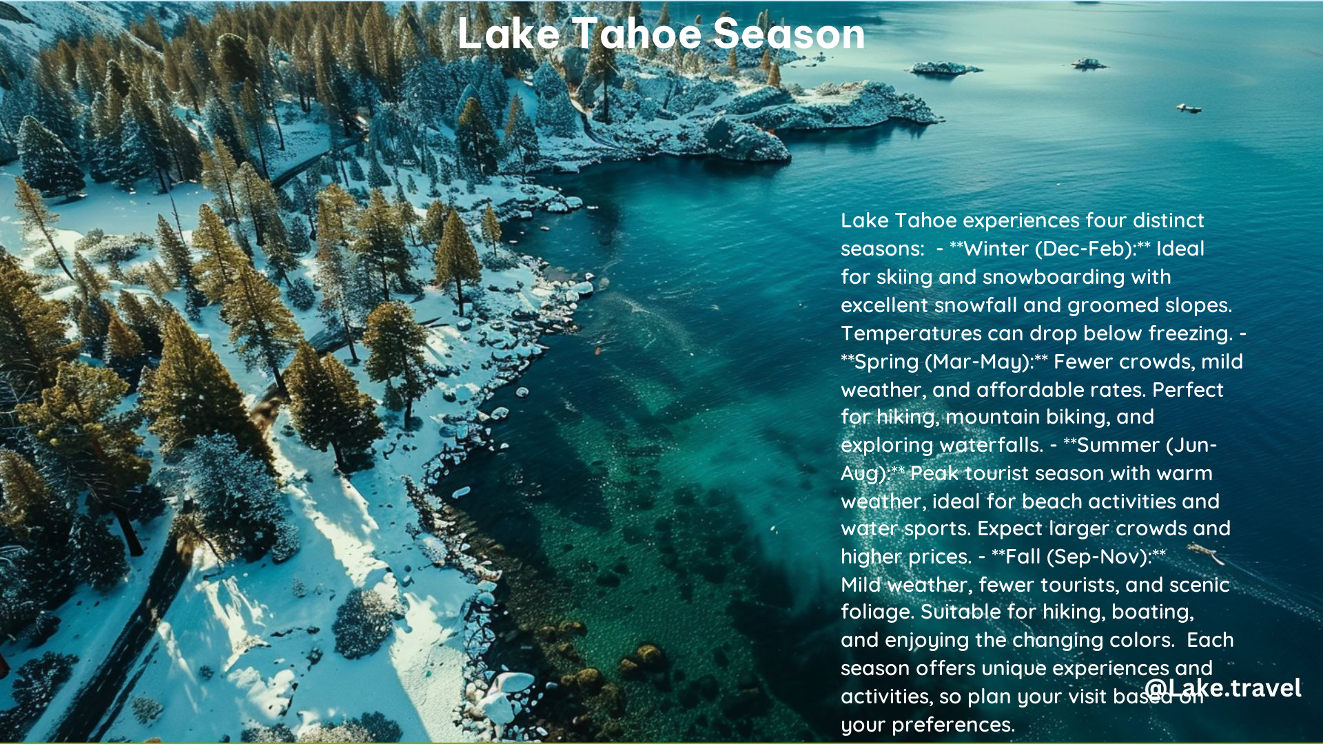 Lake Tahoe Season