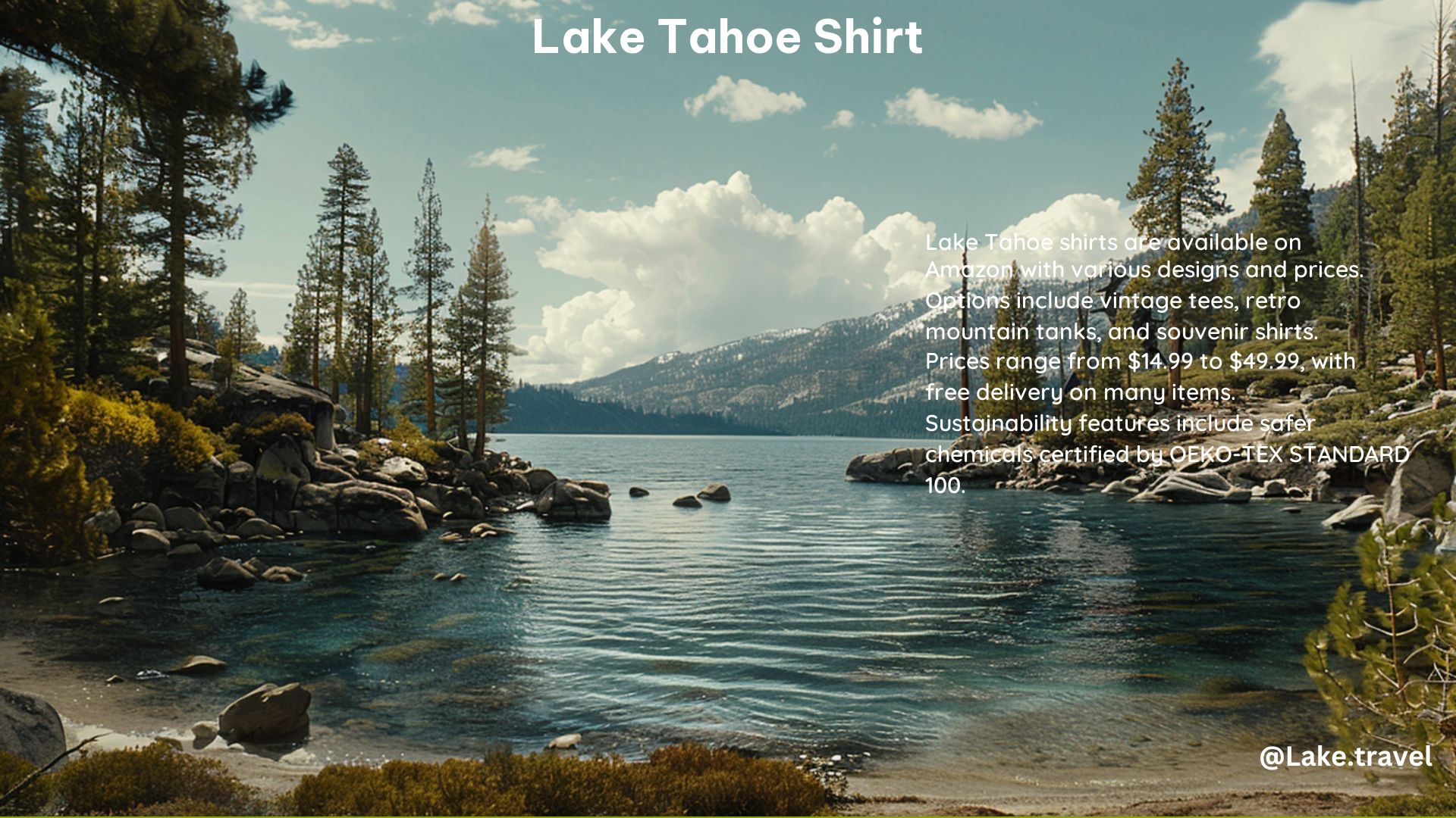 Lake Tahoe Shirt