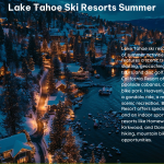 Lake Tahoe Ski Resorts Summer