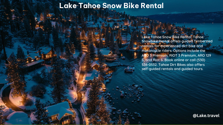 Lake Tahoe Snow Bike Rental