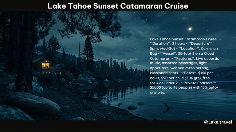 Lake Tahoe Sunset Catamaran Cruise