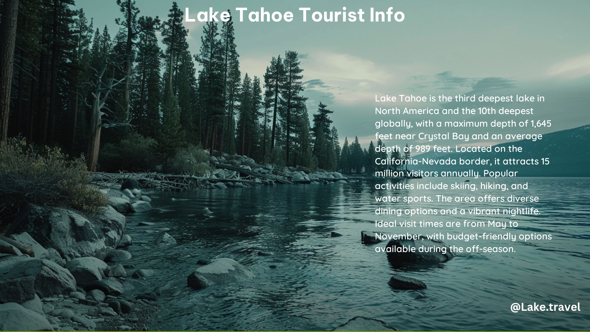 Lake Tahoe Tourist Info