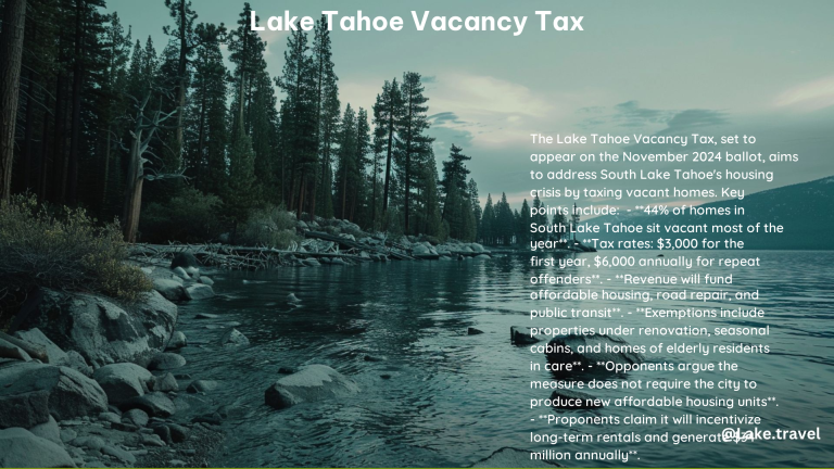 Lake Tahoe Vacancy Tax