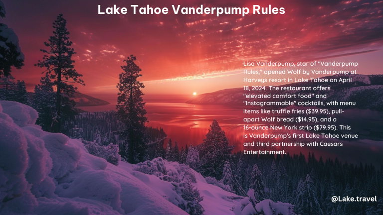 Lake Tahoe Vanderpump Rules