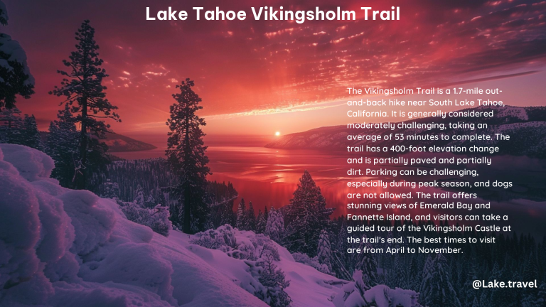 Lake Tahoe Vikingsholm Trail