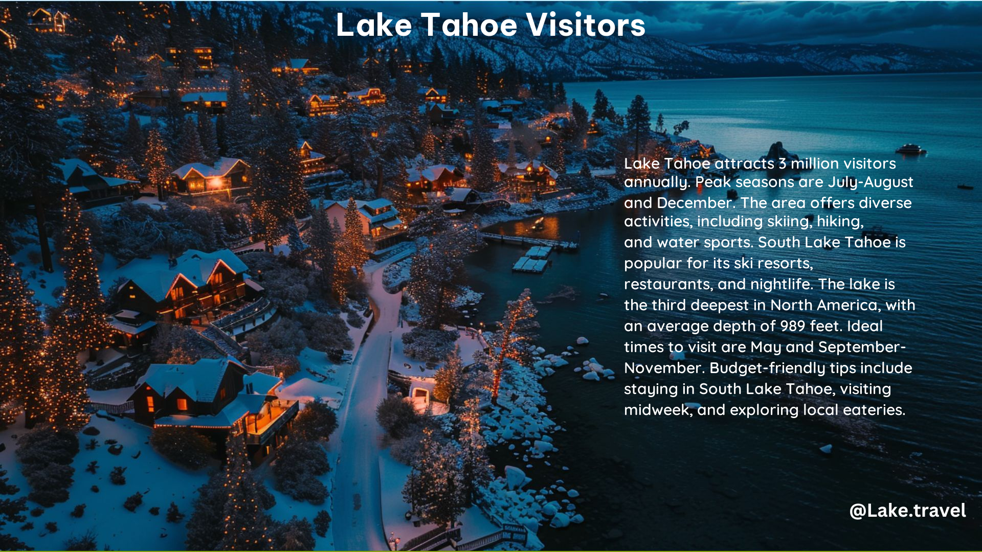 Lake Tahoe Visitors