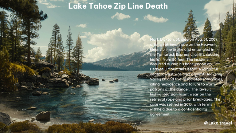 Lake Tahoe Zip Line Death