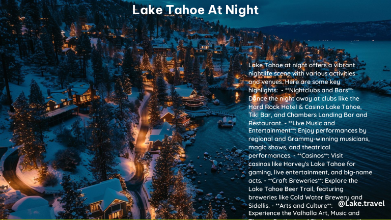 Lake Tahoe at Night