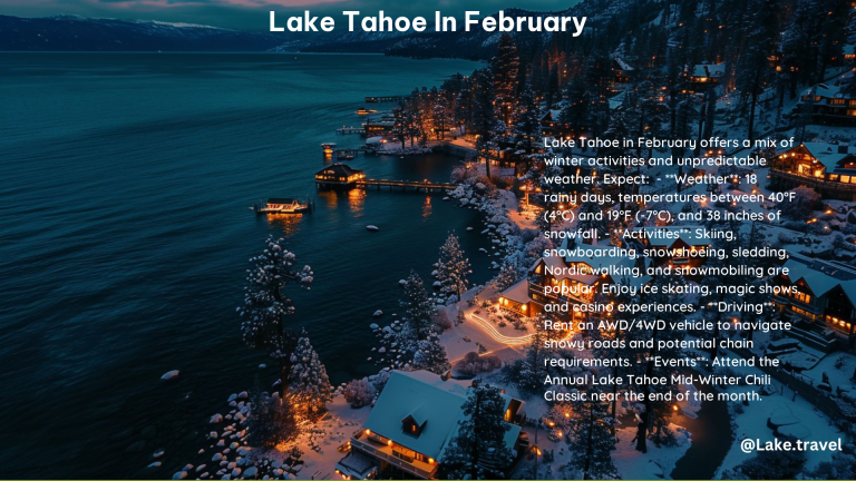 Lake Tahoe in February