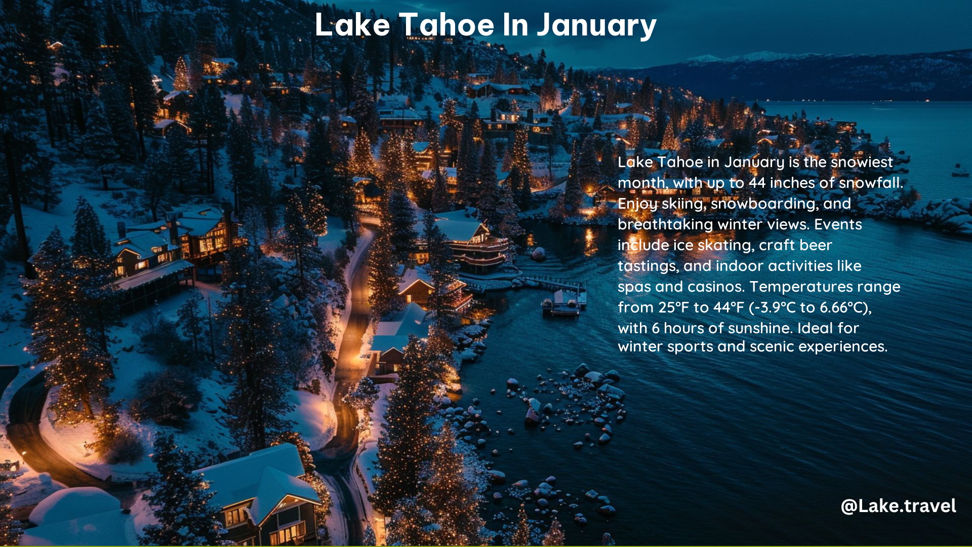 Lake Tahoe in January