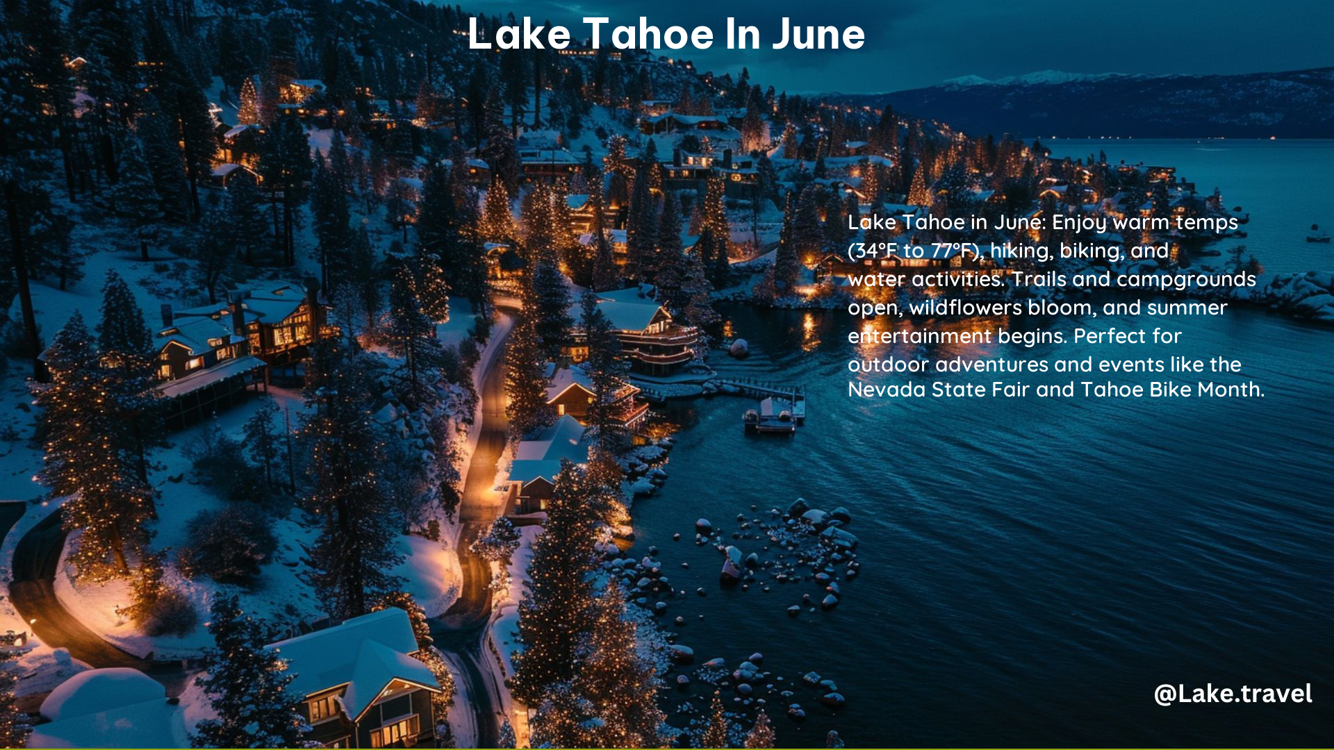 Lake Tahoe in June