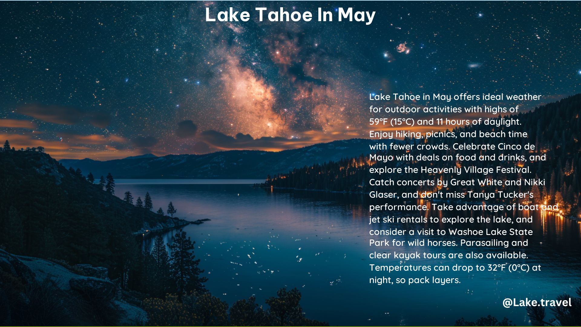 Lake Tahoe in May