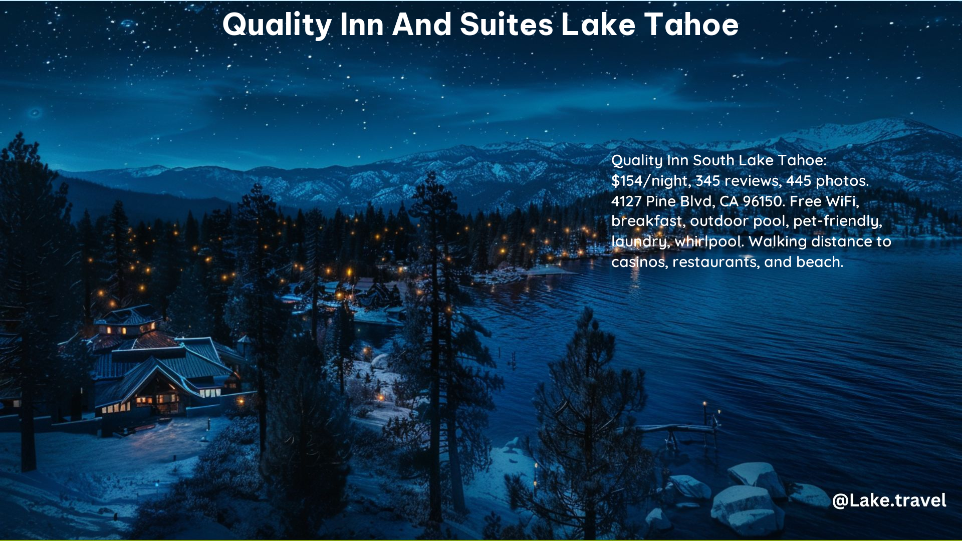 Quality Inn and Suites Lake Tahoe