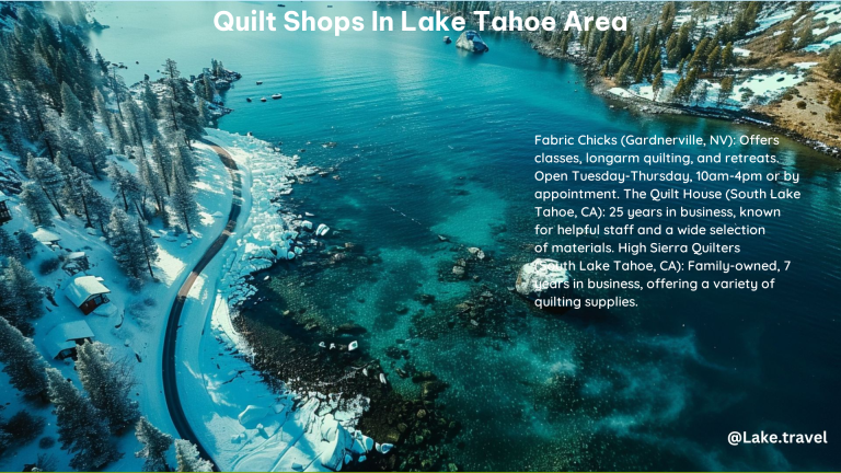 Quilt Shops in Lake Tahoe Area