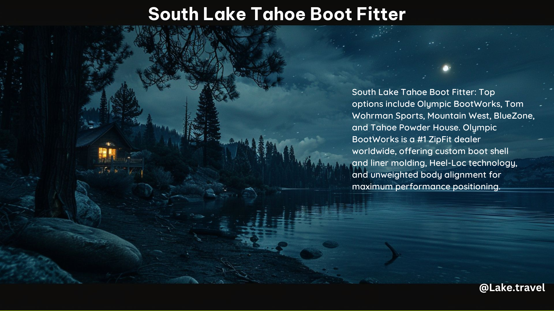 South Lake Tahoe Boot Fitter