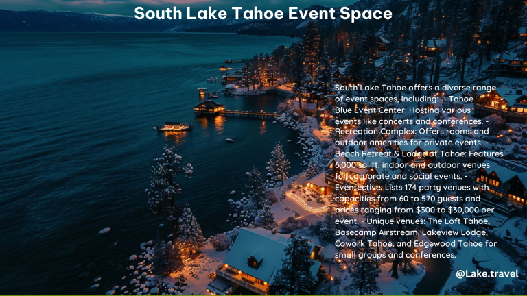 South Lake Tahoe Event Space