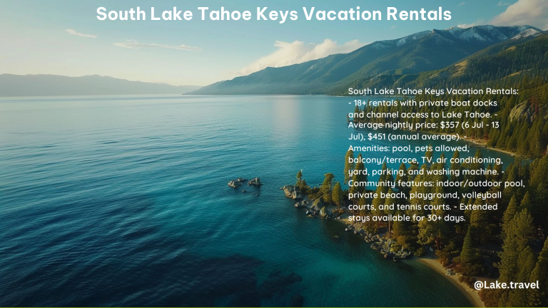 South Lake Tahoe Keys Vacation Rentals