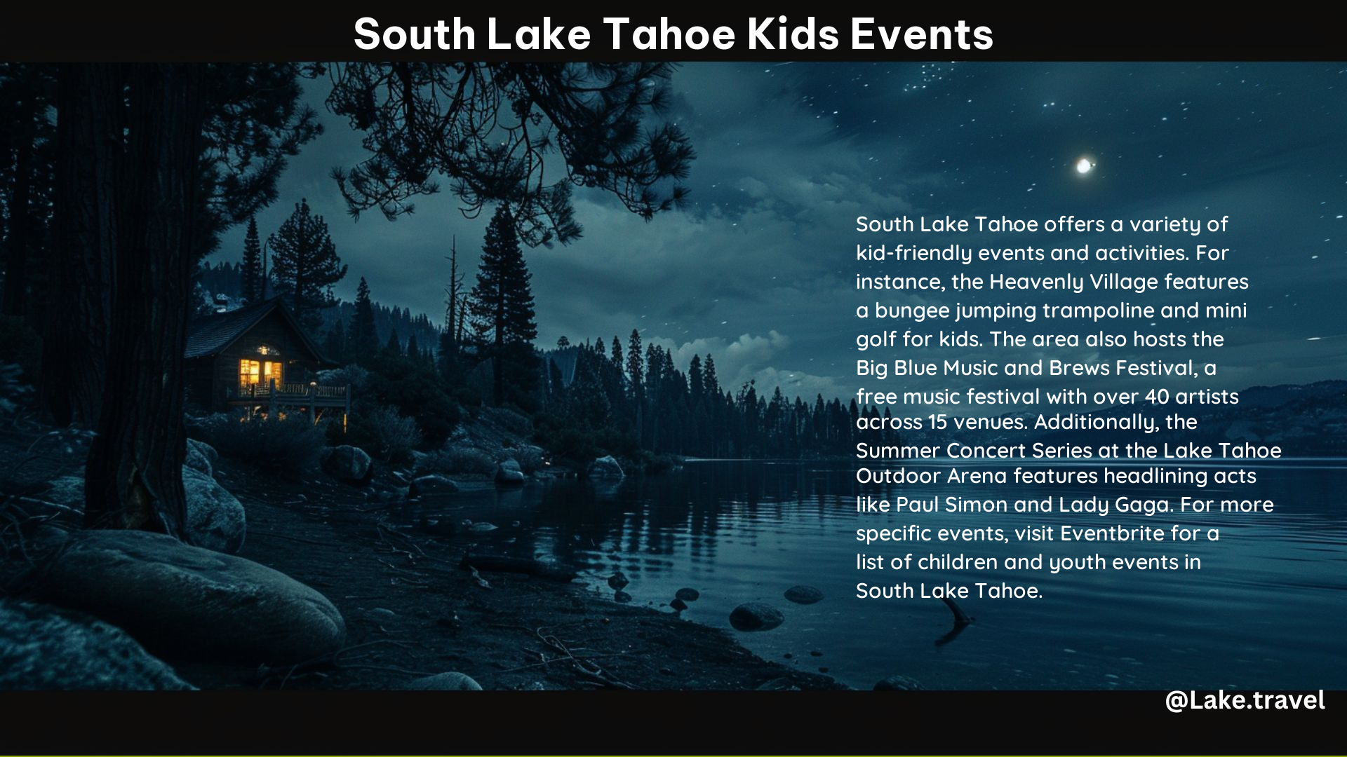 South Lake Tahoe Kids Events