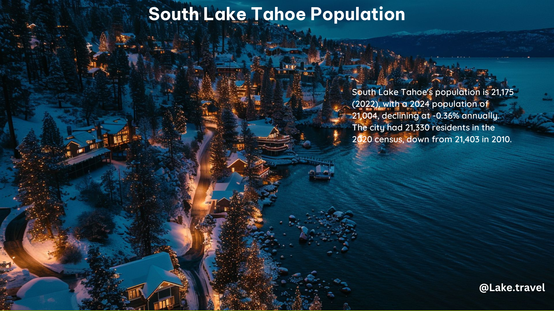 South Lake Tahoe Population