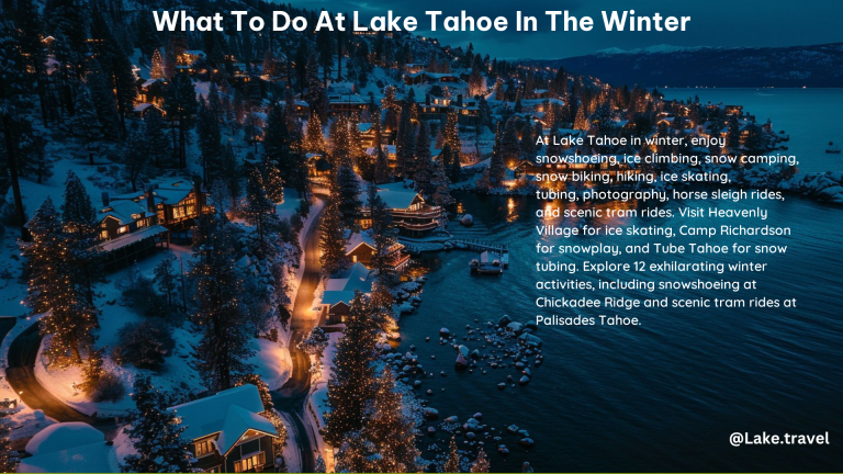 What to Do at Lake Tahoe in the Winter