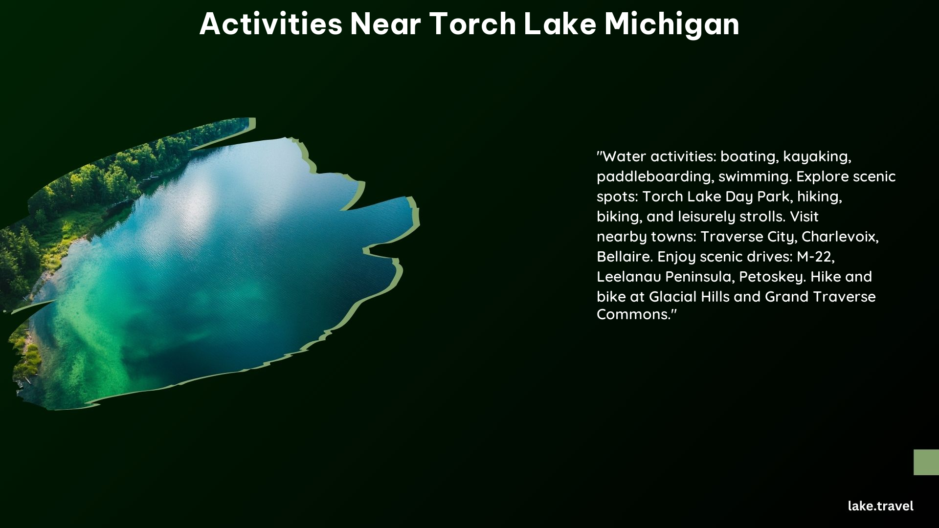 Activities Near Torch Lake Michigan