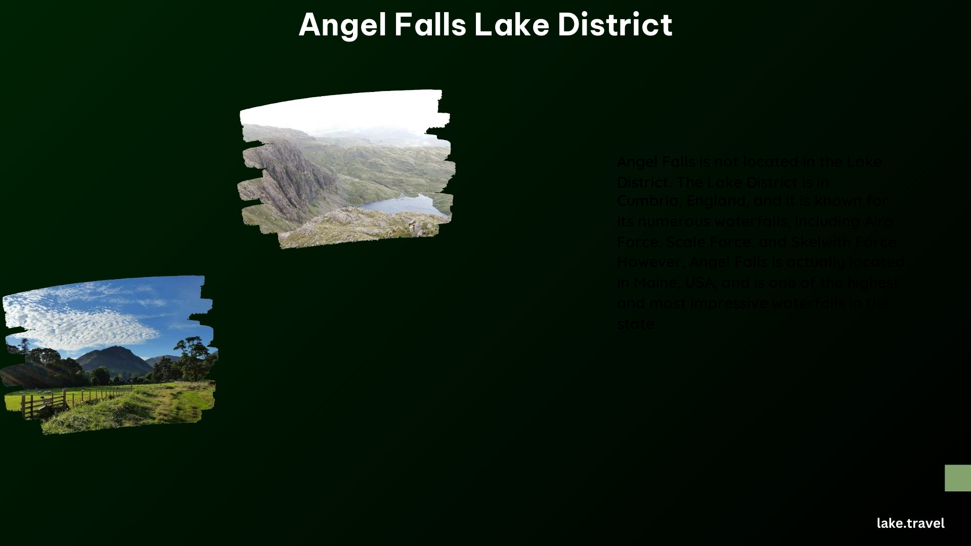 Angel Falls Lake District