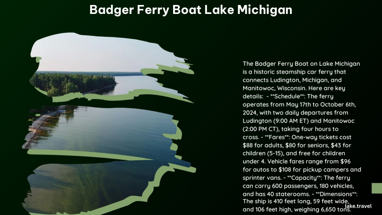 Badger Ferry Boat Lake Michigan