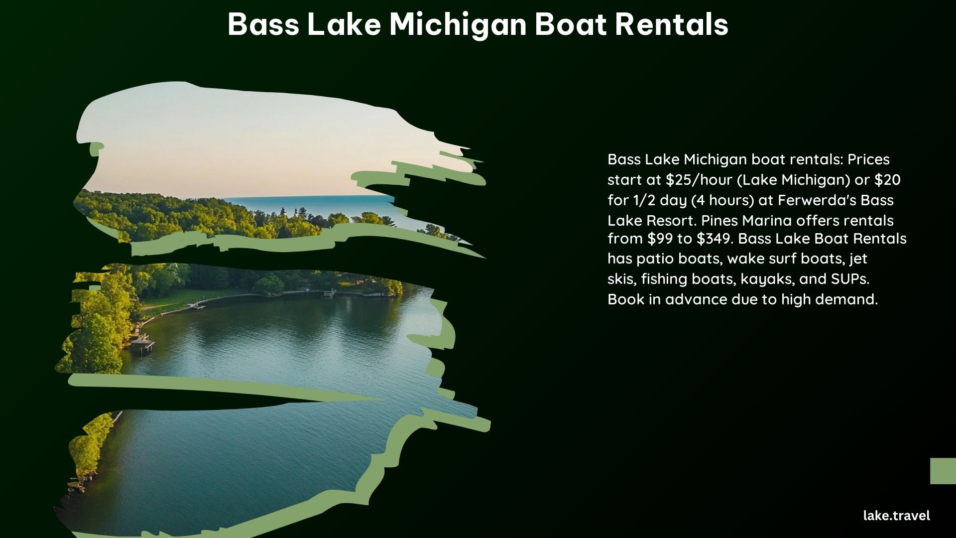 Bass Lake Michigan Boat Rentals