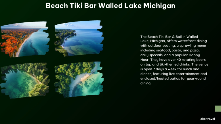 Beach Tiki Bar Walled Lake Michigan 1