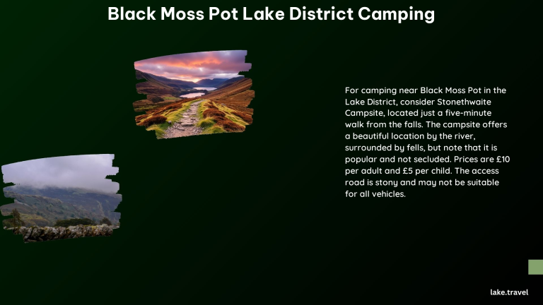 Black Moss Pot Lake District Camping