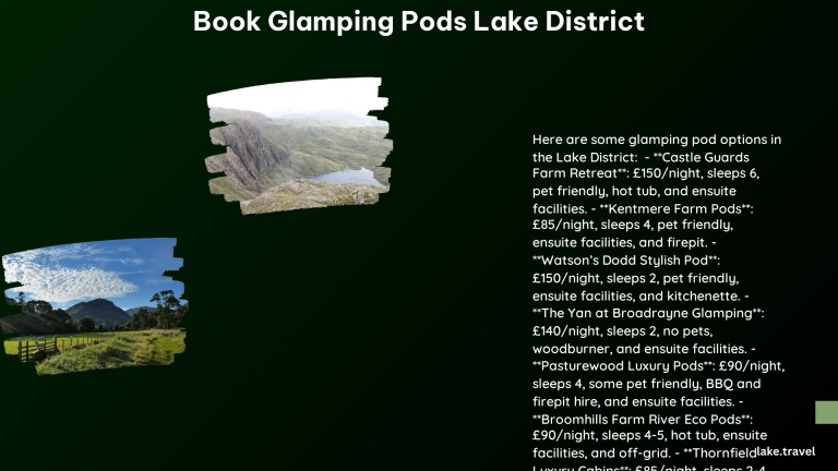 Book Glamping Pods Lake District