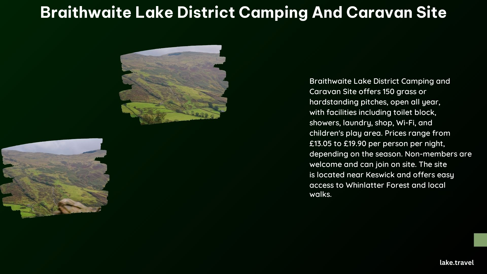 Braithwaite Lake District Camping and Caravan Site