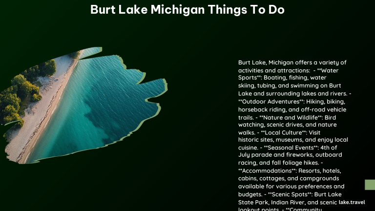 Burt Lake Michigan Things to Do