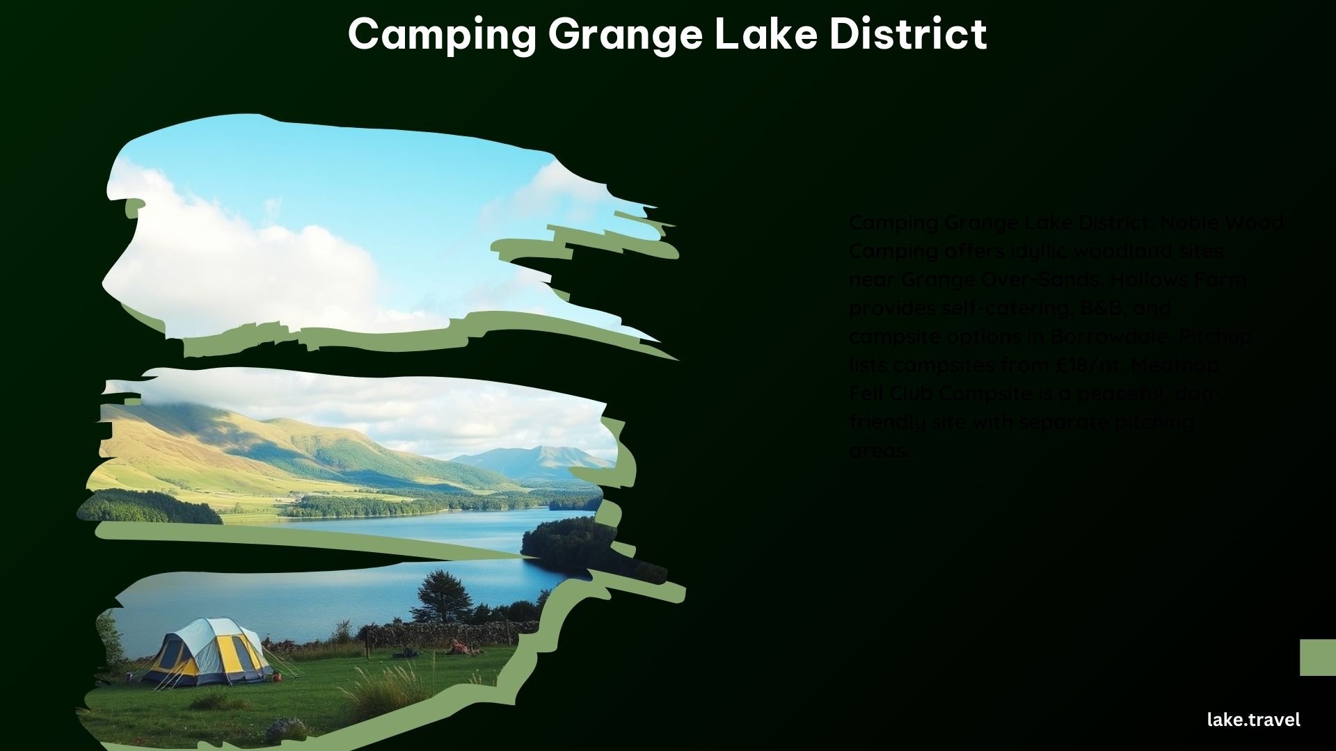 Camping Grange Lake District