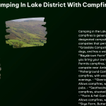 Camping in Lake District With Campfires