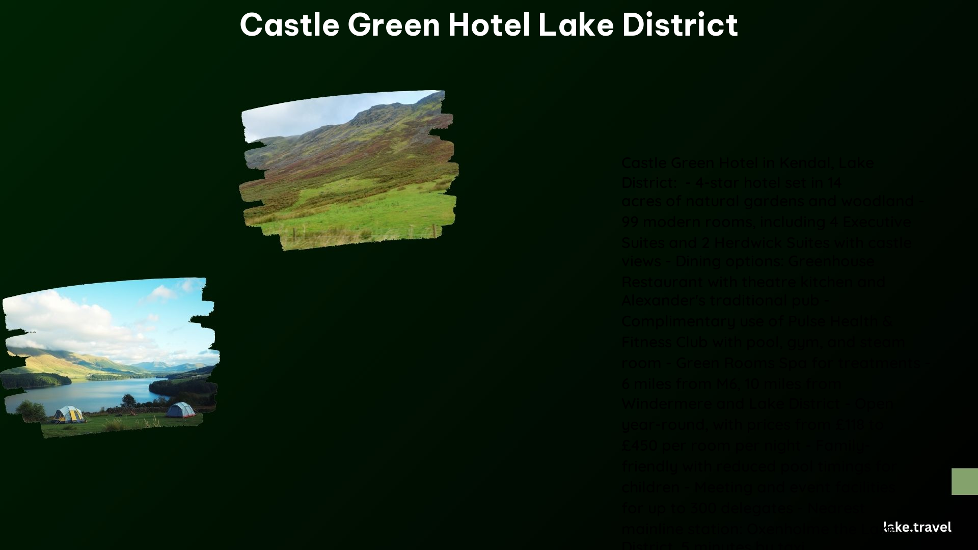 Castle Green Hotel Lake District