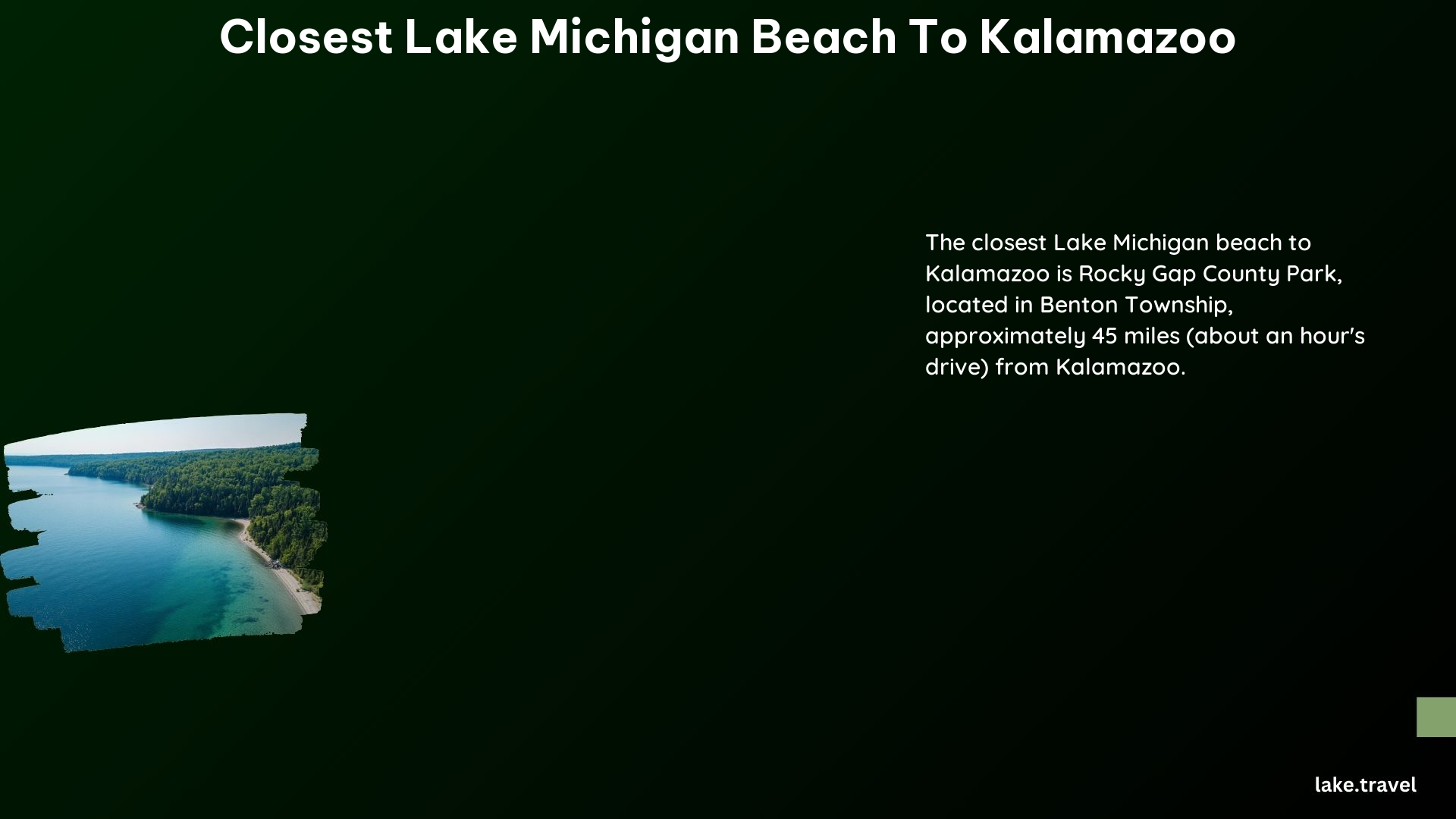 Closest Lake Michigan Beach to Kalamazoo