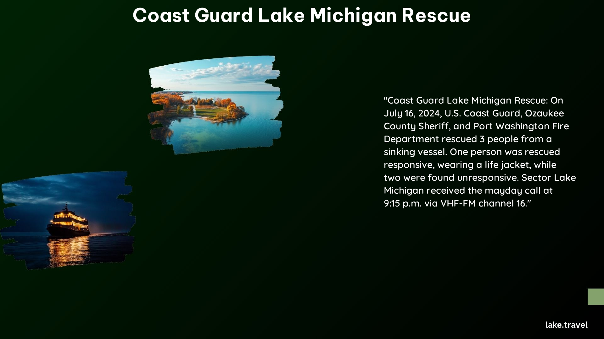 Coast Guard Lake Michigan Rescue