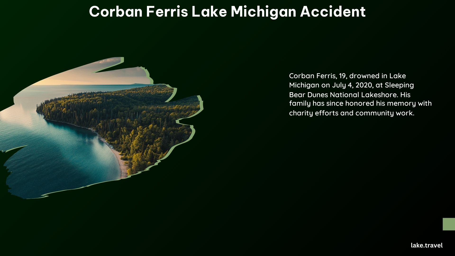 Corban Ferris Lake Michigan Accident