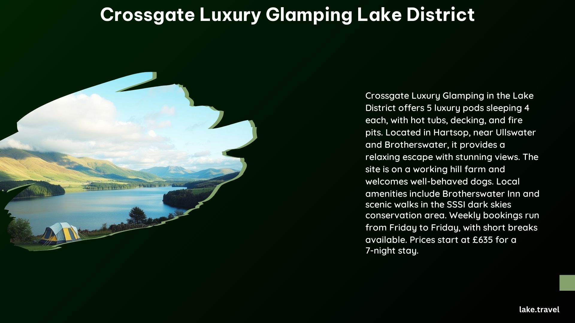 Crossgate Luxury Glamping Lake District